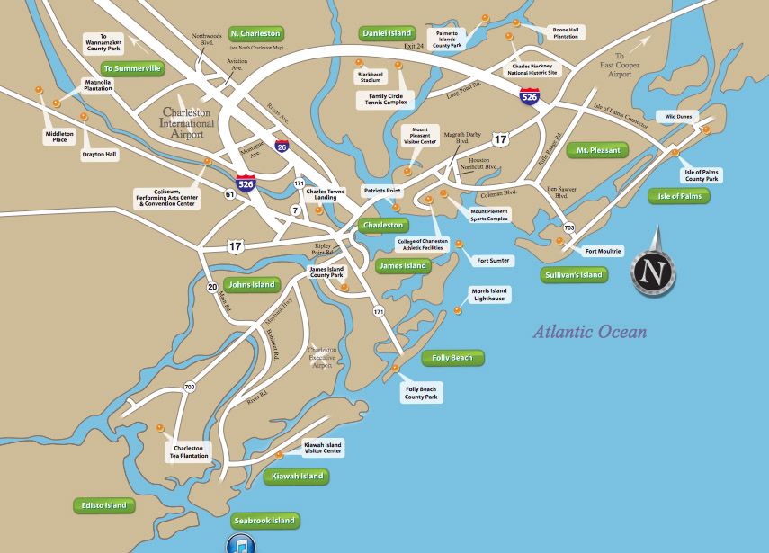 map of charleston south carolina Maps Of Charleston Real Estate Area Residential And Investment