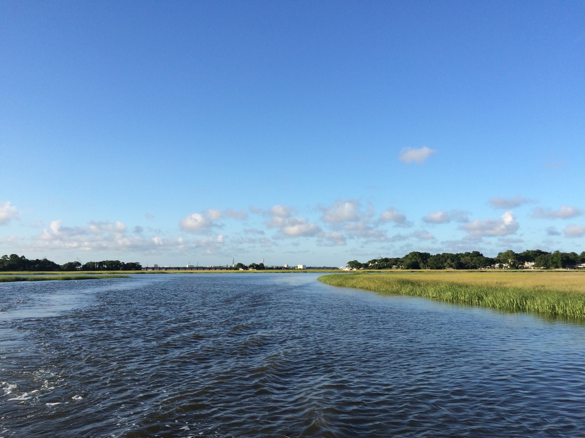 James Island by boat