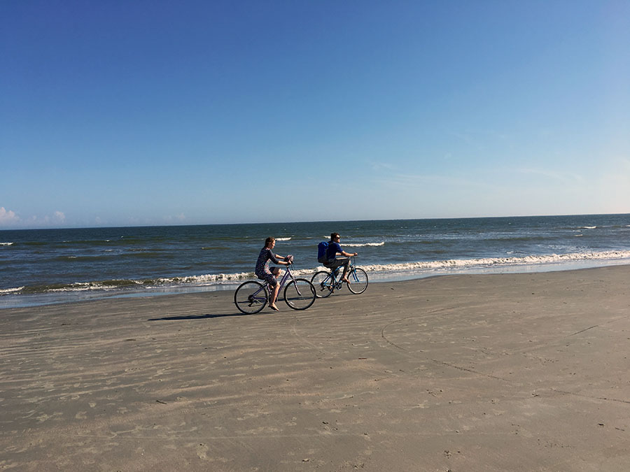 Sun going down on Sullivan's Island