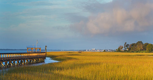 new pier along Mount Pleasant's Shem Creek